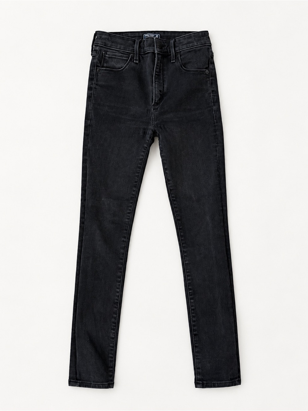 Abercrombie & Fitch Simone High Rise Super Skinny Washed Black Jeans size 24